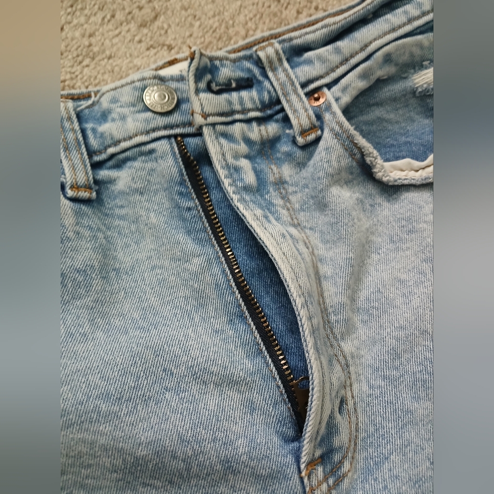 Abercrombie & Fitch Ultra High Rise 90's Straight leg Jeans size 0/25 - Picture 4 of 12
